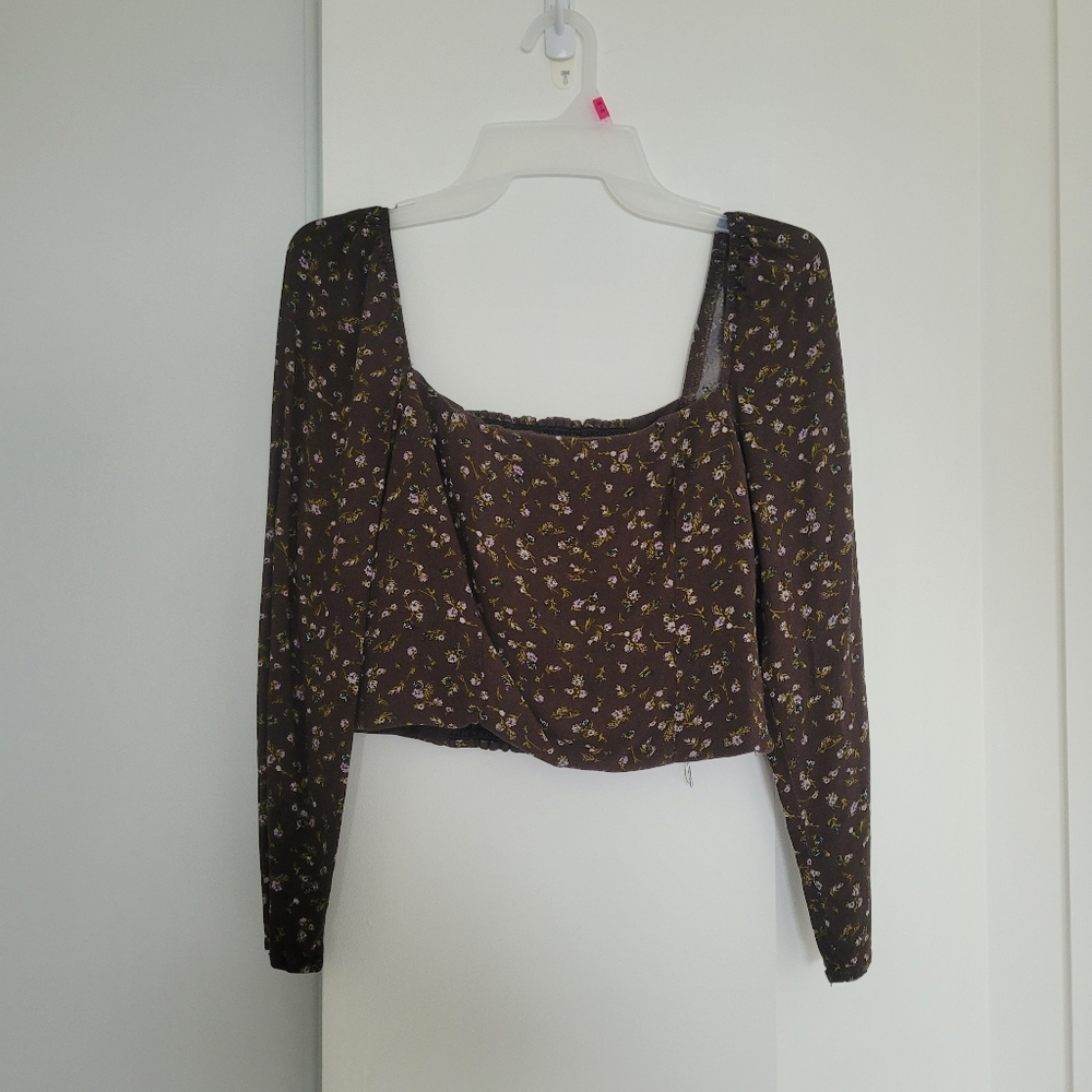 Crop top, ruched back